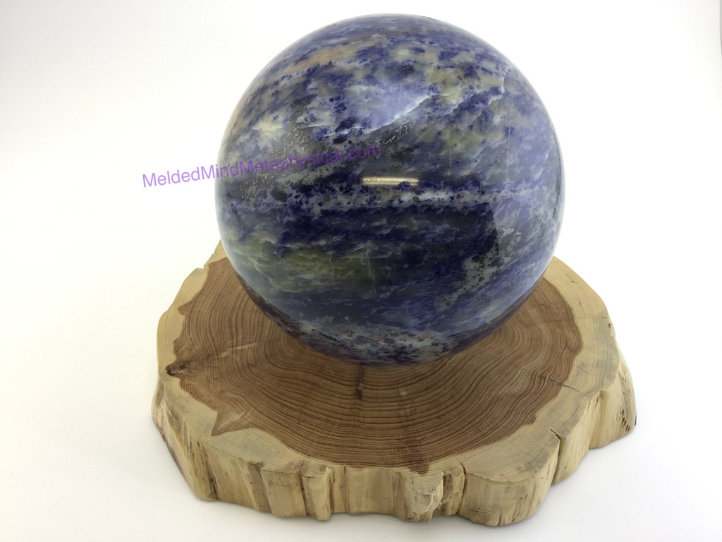 Large Polished Blue Sodalite Stone Sphere 5.1in Home Decor Crystal 259