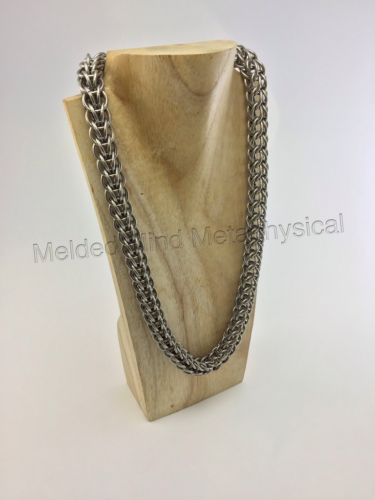 Large Full Persian Weave Chainmaille Gothic Unisex Necklace