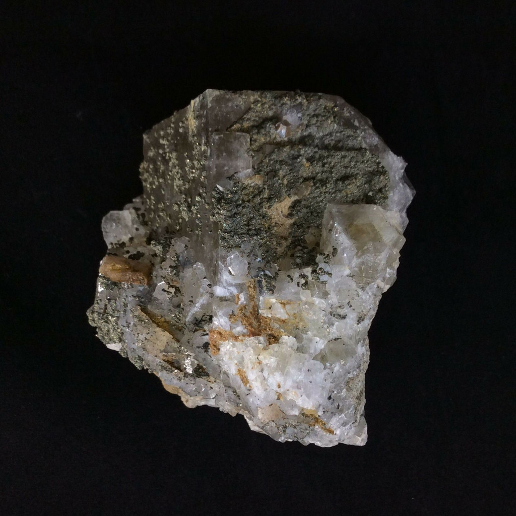 Rough Natural Fluorite Pyrite Quartz Specimen 9.9oz 1604 Metaphysical