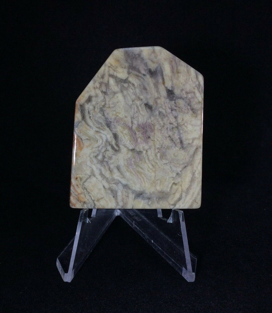 Silver Lace Jasper Slab 50mm 48g 170915 Black Tan Grey Stone Specimen