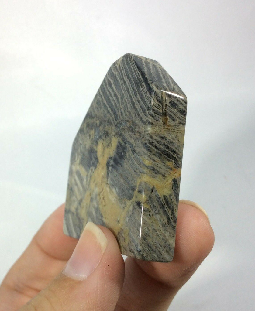 Silver Lace Jasper Slab 50mm 51g 170914 Black Tan Grey Stone Specimen