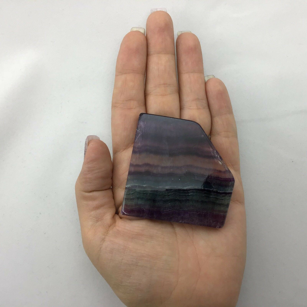 Beautiful Fluorite Slab 1806111 61mm Genius Stone Crystal Healing Metaphysical