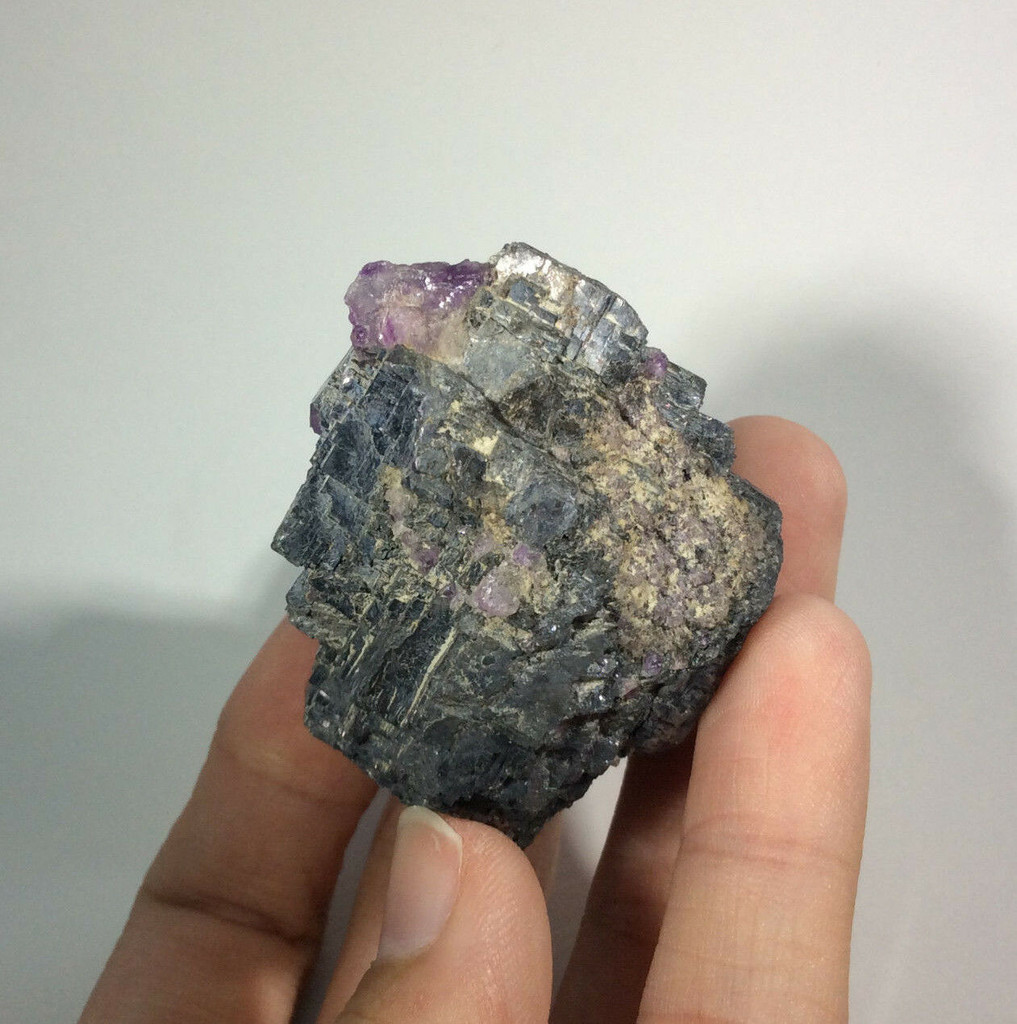 Galena with Fluorite Tip Specimen 171153 Rough Stone Piece Metaphysical