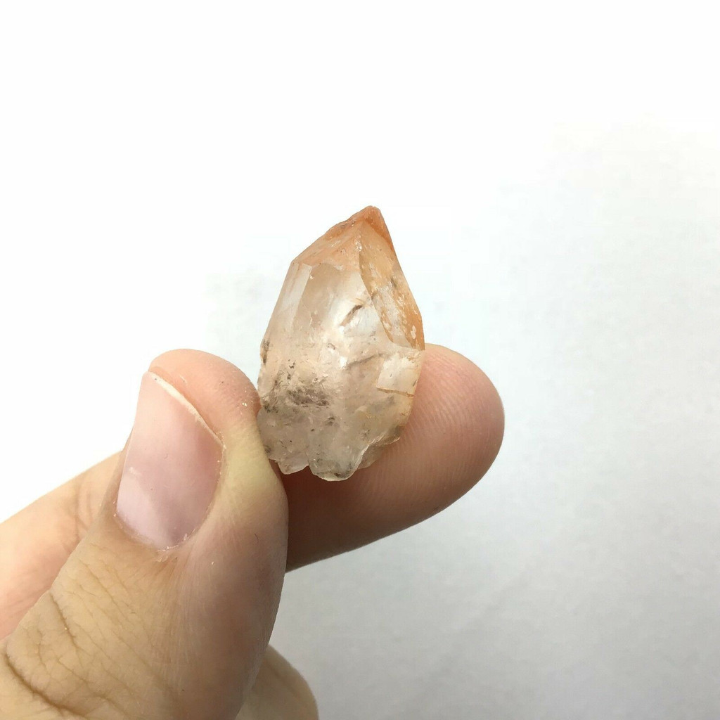 Natural Tangerine Hematite Quartz Crystal 180902-23mm  Minas Gerais Brazil