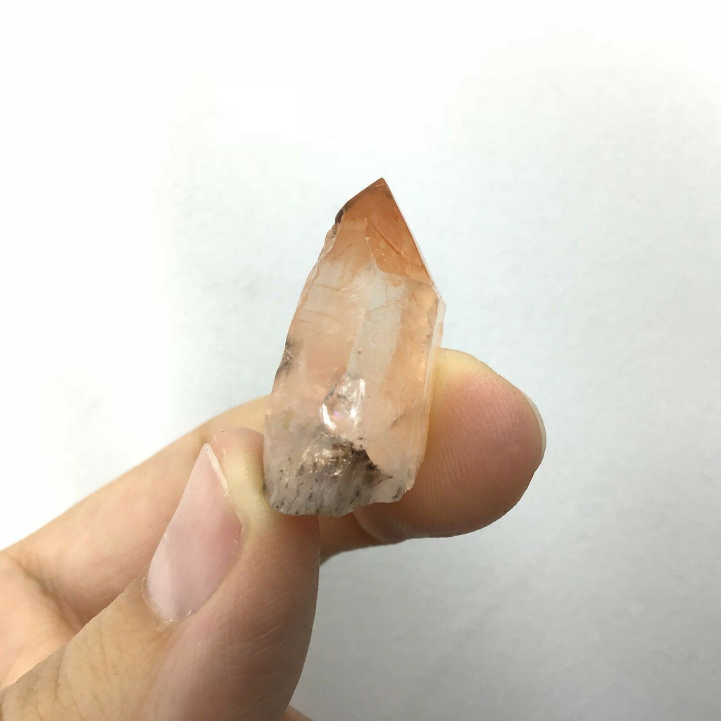 Natural Tangerine Hematite Quartz Crystal 180903-26mm  Minas Gerais Brazil