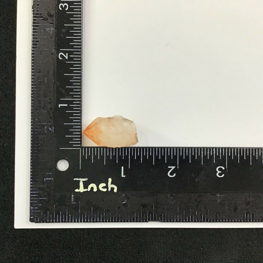 Natural Tangerine Hematite Quartz Crystal 180901-28mm  Minas Gerais Brazil