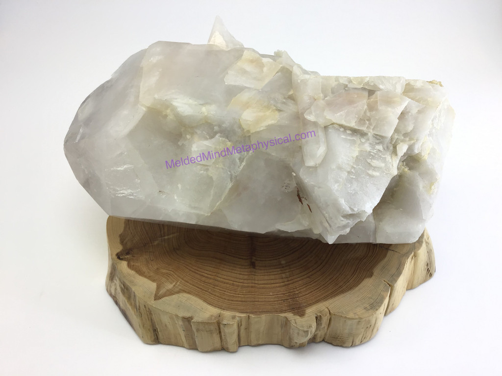 Melded Mind XL White Quartz Crystal cluster, clear quartz cluster, large crystal