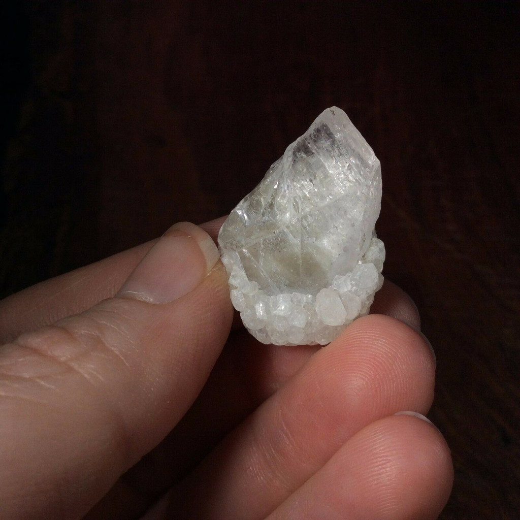 MeldedMind Danburite Specimen 1.25in Natural White Crystal 170404