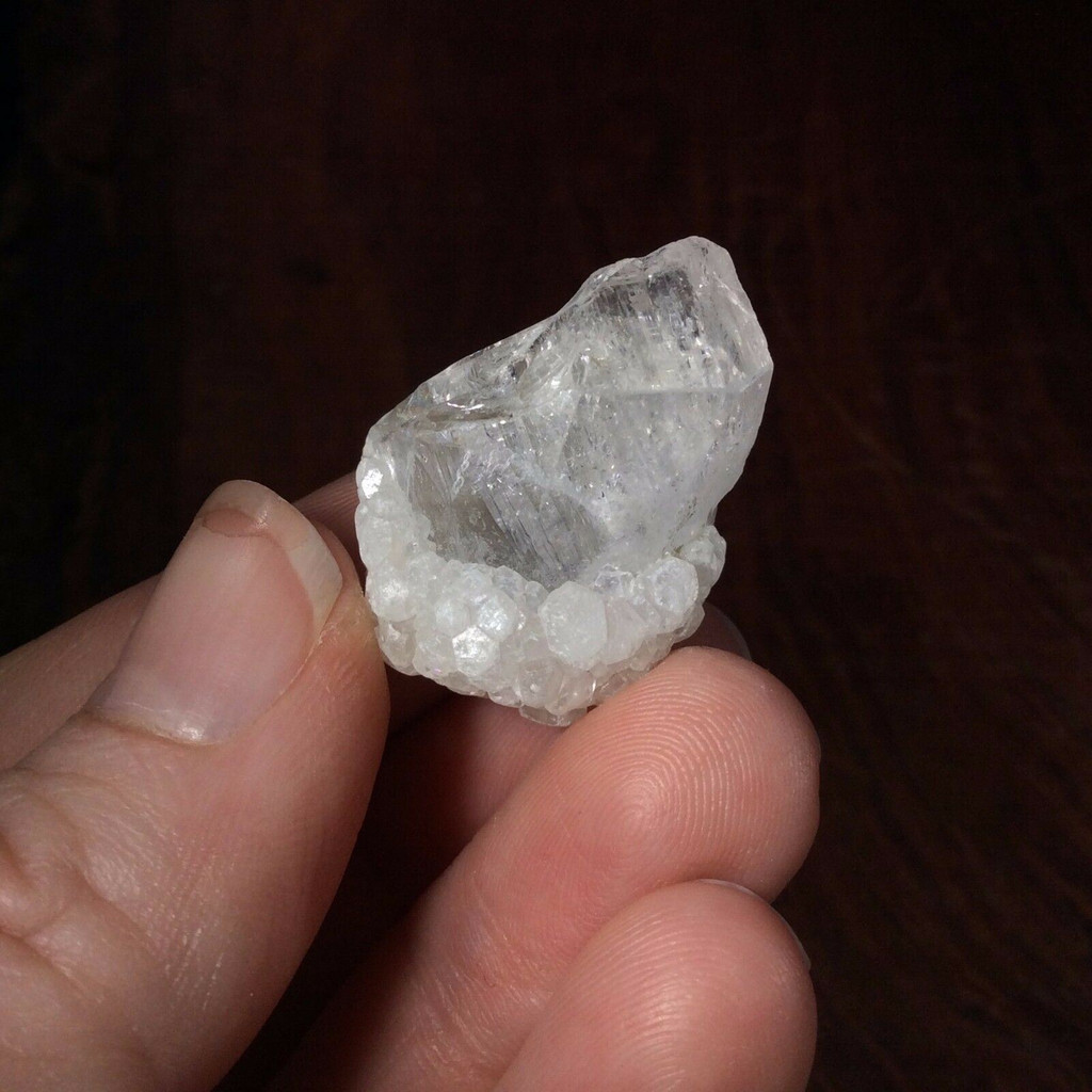 MeldedMind Danburite Specimen 1.25in Natural White Crystal 170404