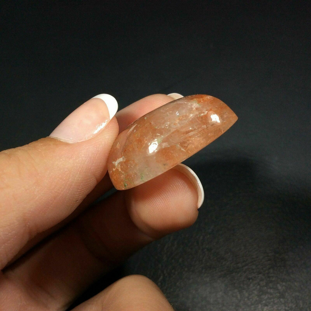 Small Sunstone Cabochon 25mm 171003 Orange Pear Gemstone Jewelry 