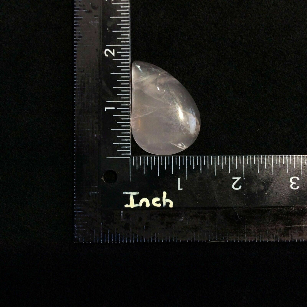 Polished Rose Quartz Teardrop Cabochon 170808 Artist Supply Pink Jewelry