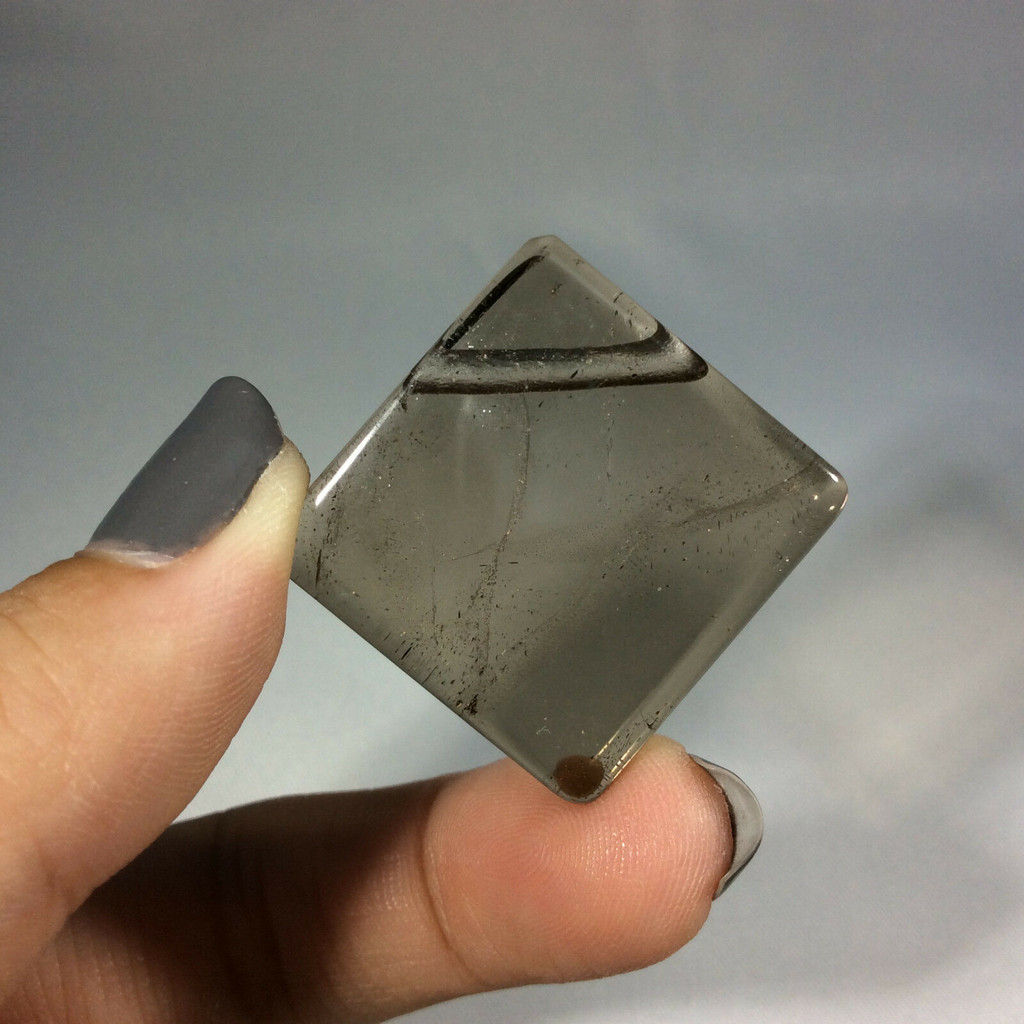 Smoky Quartz Square Stone Pendant 170810 Stone of Protection Metaphysical 