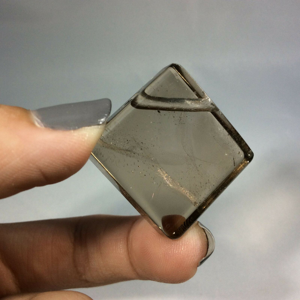 Smoky Quartz Square Stone Pendant 170810 Stone of Protection Metaphysical 