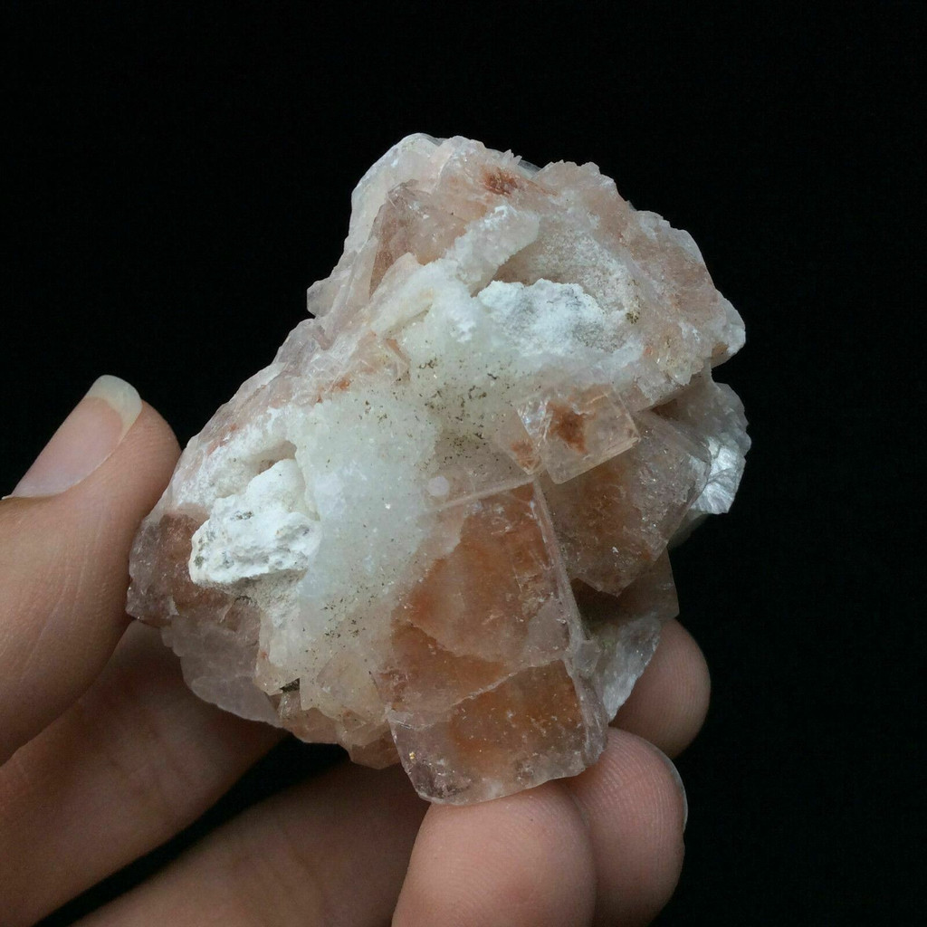 Stilbite on Calcite Specimen Inner Peace and Metal Focus Metaphysical