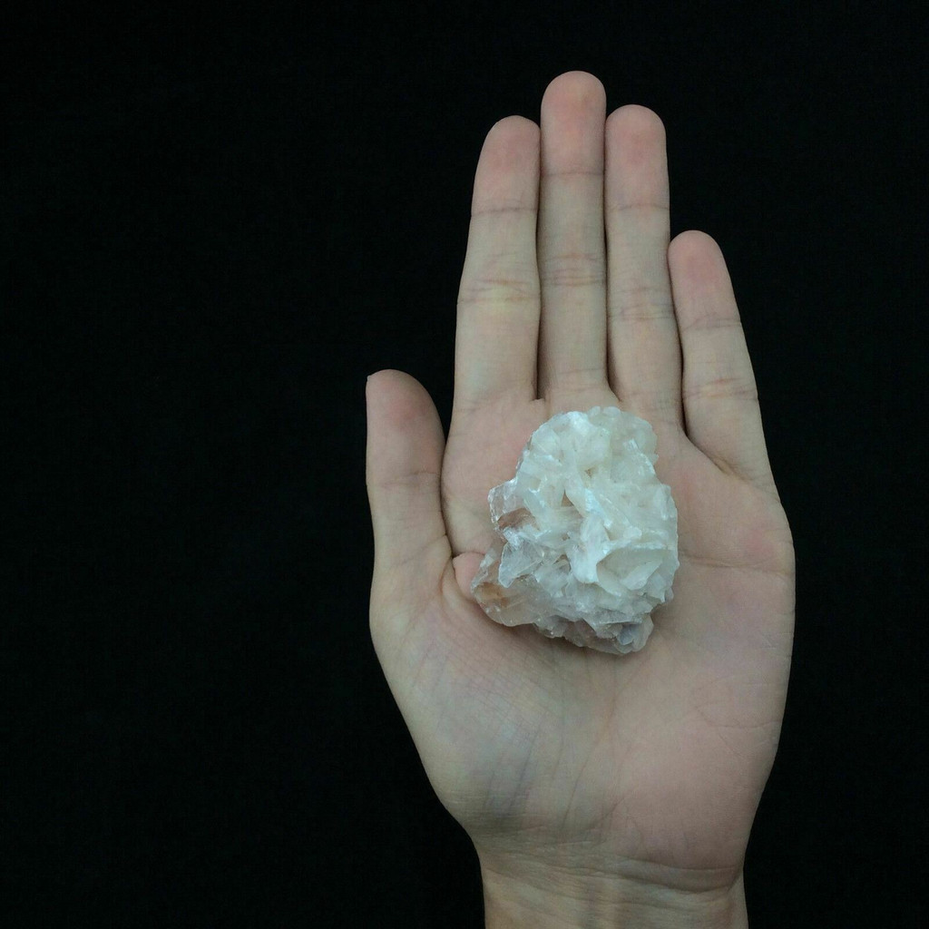 Stilbite on Calcite Specimen Inner Peace and Metal Focus Metaphysical