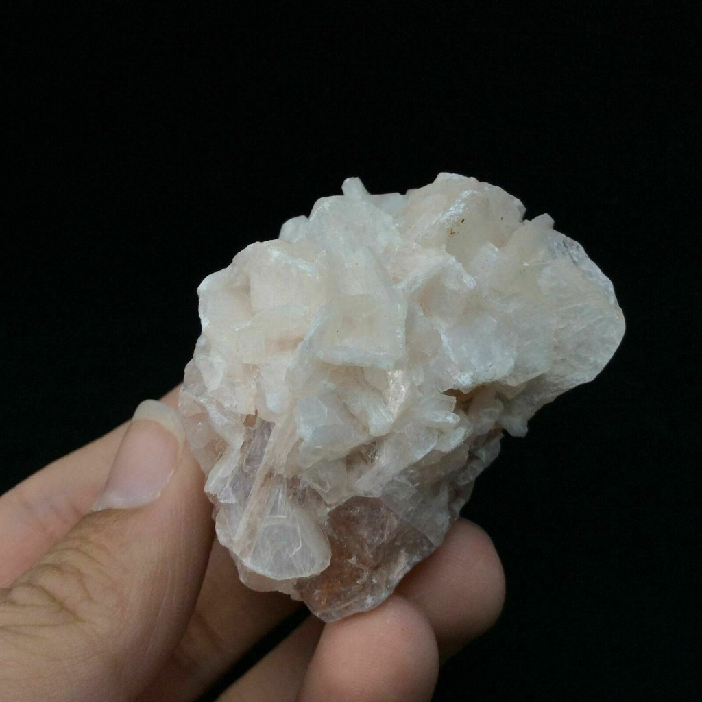 Stilbite on Calcite Specimen Inner Peace and Metal Focus Metaphysical