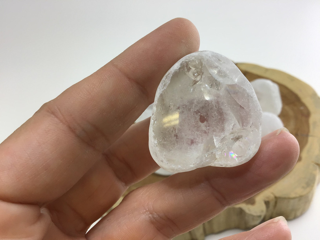 MeldedMind Polished Natural Window Quartz Crystal Seer Stones