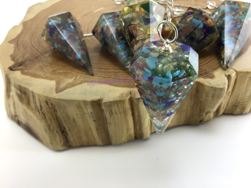 Orgone Chakra Pendulum, crystal pendulum