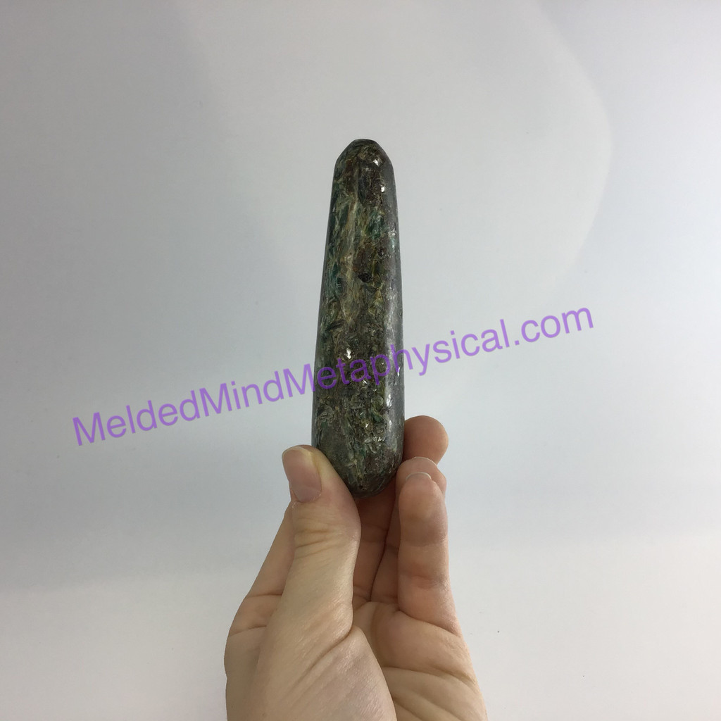 MeldedMind Blue Green Kyanite Massage Therapy Wand 101mm 110g Point Pressure