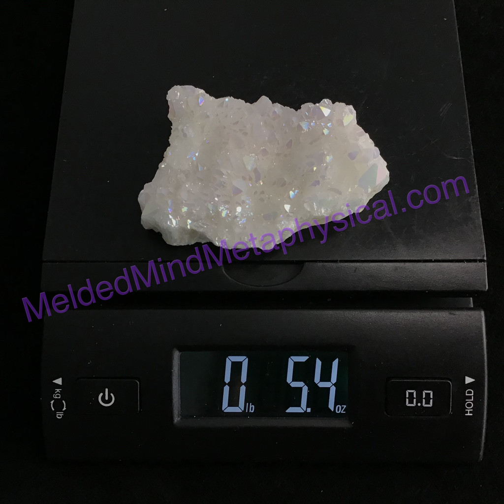 MeldedMind Titanium Coated Quartz Crystal Specimen 3.26in 83mm 5oz Metaphysical
