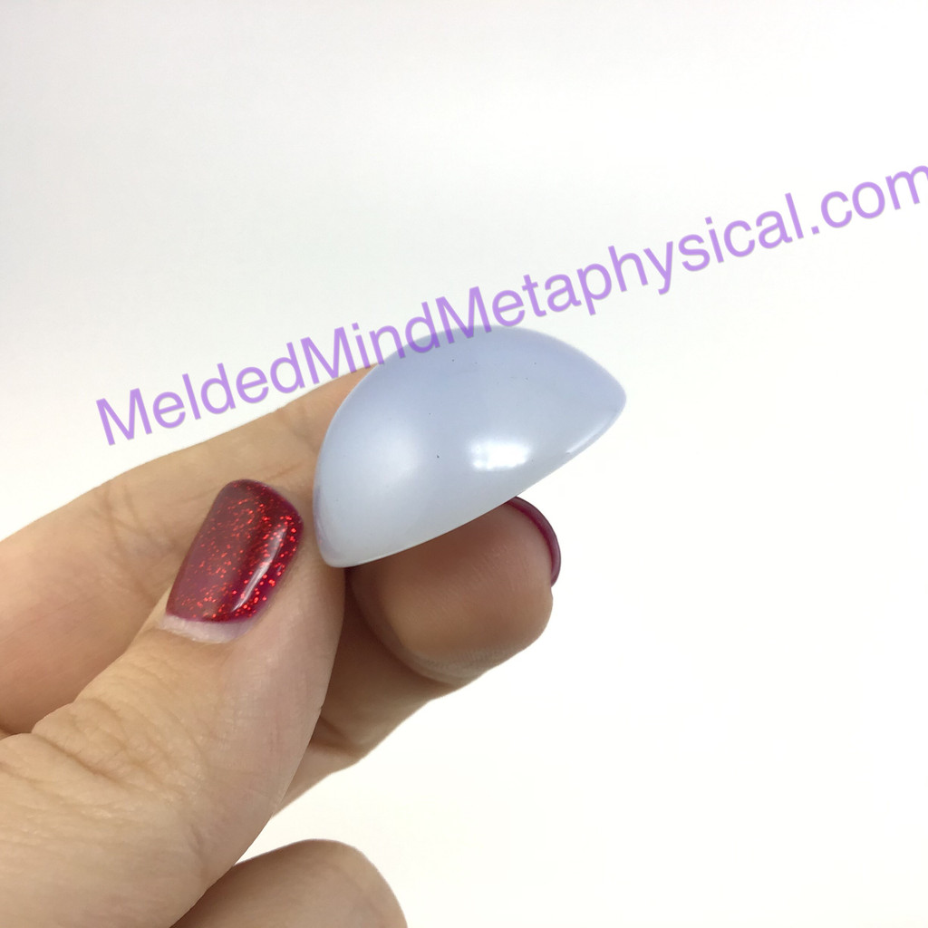 MeldedMind253 Blue Chalcedony Cabochon 29mm Artist Supply Jewelry Crystal