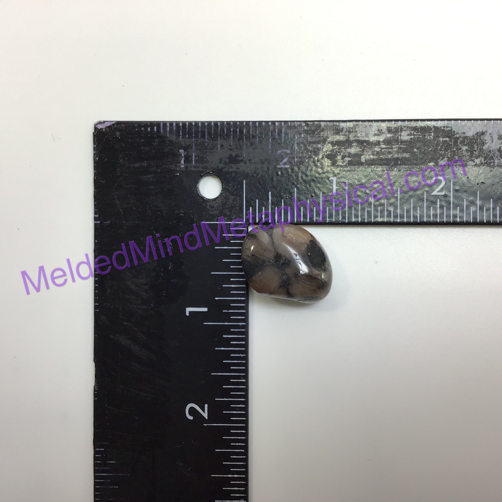 MeldedMind150 Chiastolite Pocket Stone 24mm Tumbled Specimen Metaphysical