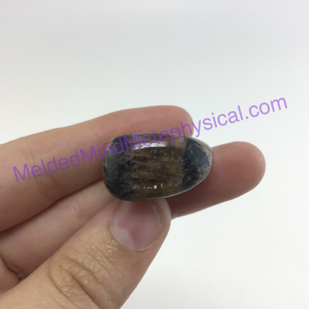 MeldedMind152 Chiastolite Pocket Stone 23mm Tumbled Specimen Metaphysical