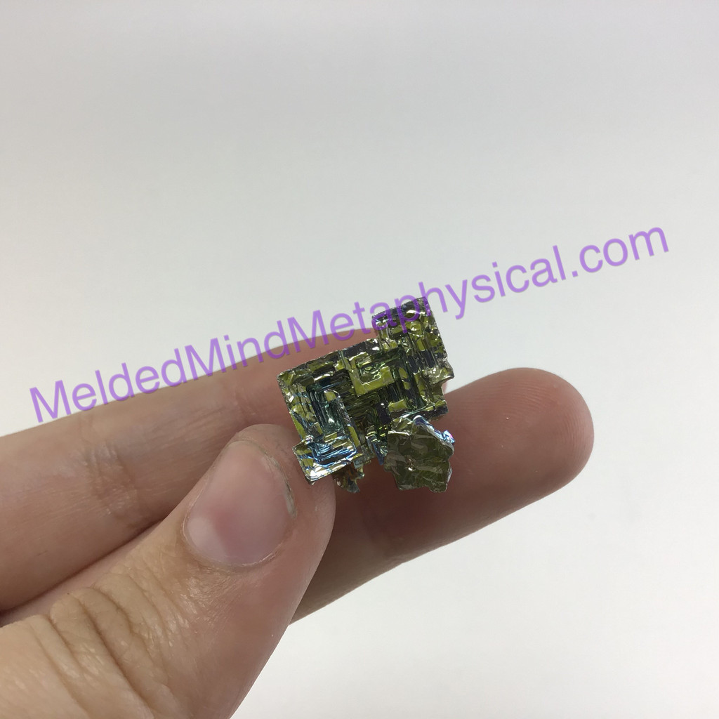 MeldedMind Bismuth Specimen .82in Rainbow Metal Crystal Germany 225