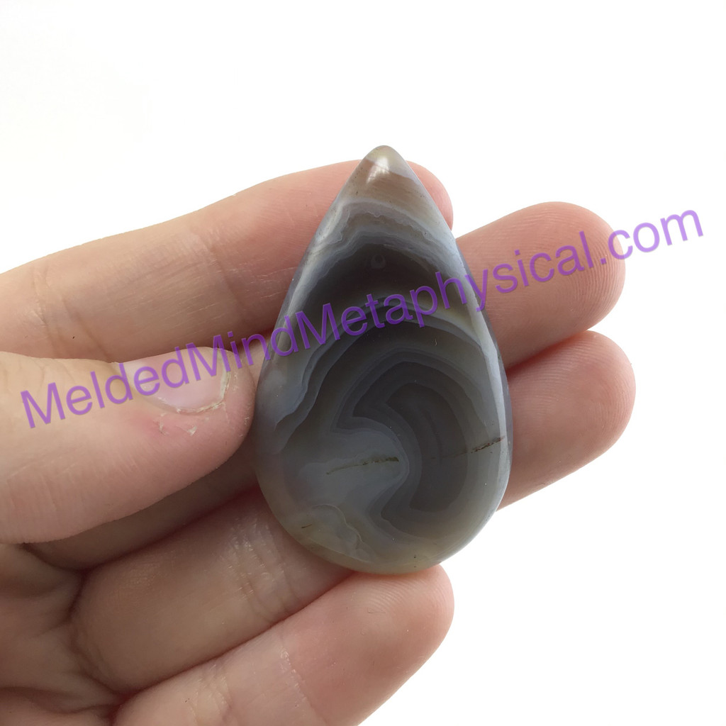 MeldedMind215 Botswana Agate Cabochon 1.61in 41mm Teardrop Jewelry Artist Supply