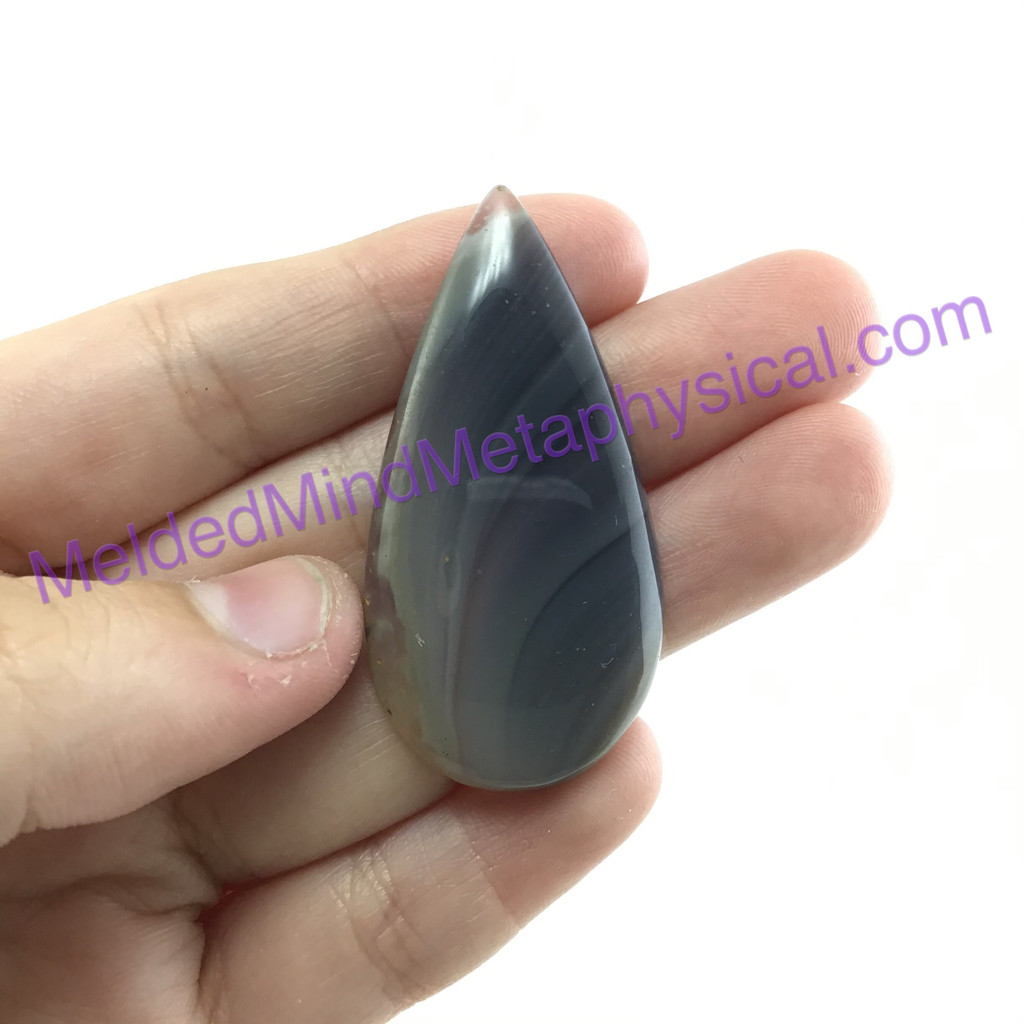 MeldedMind218 Botswana Agate Cabochon 1.85in 47mm Teardrop Jewelry Artist Supply