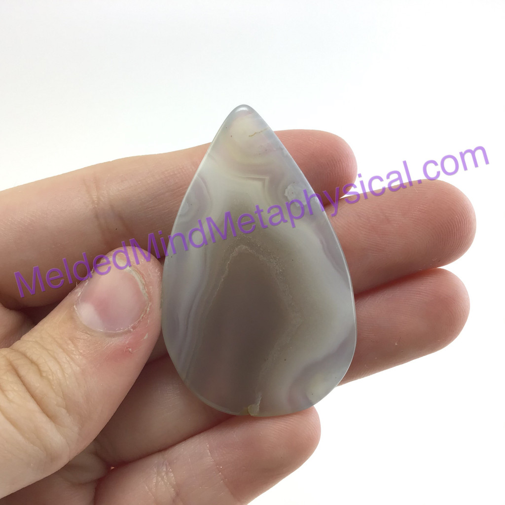 MeldedMind235 Botswana Agate Cabochon 1.81in 46mm Teardrop Jewelry Artist Supply