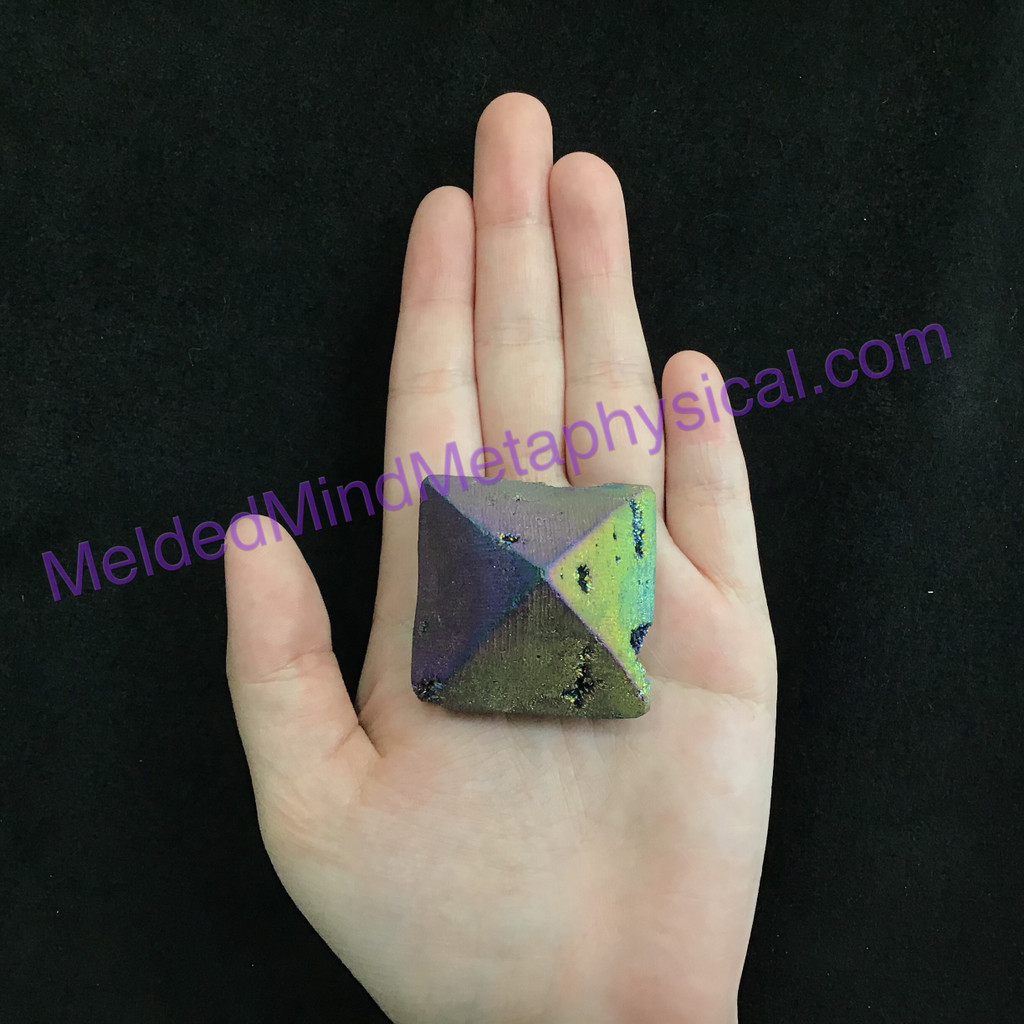 MeldedMind205 Titanium Coated Pyramid 40mm Decor Display Healing