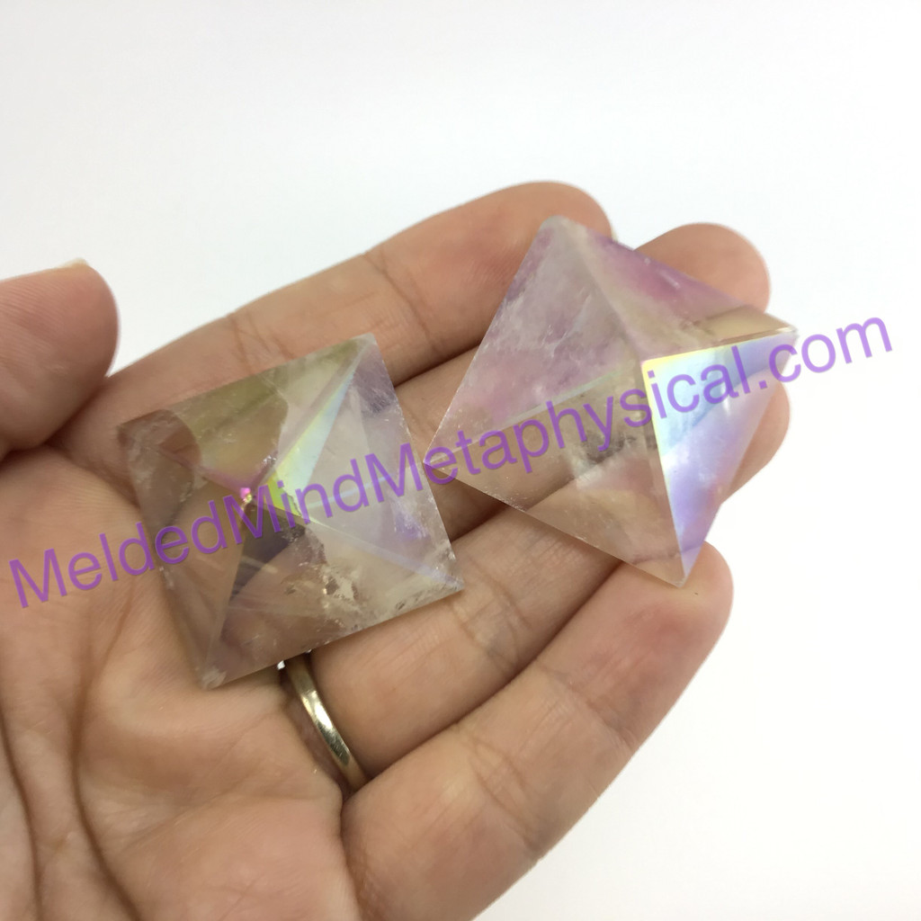 MeldedMind266 One (1) Angel Aura Pyramid Decor Display Healing