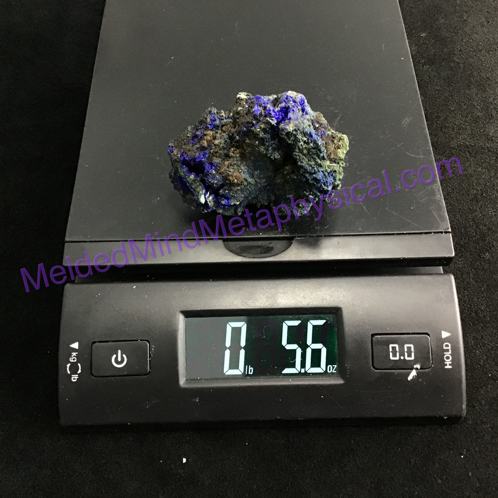 MeldedMind Congo Azurite Malachite Cluster Specimen 2.72in Natural Crystal 195