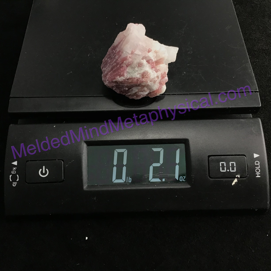 MeldedMind218 Pink Tourmaline in Matrix Specimen 46mm Mineral Crystal Metaphysic