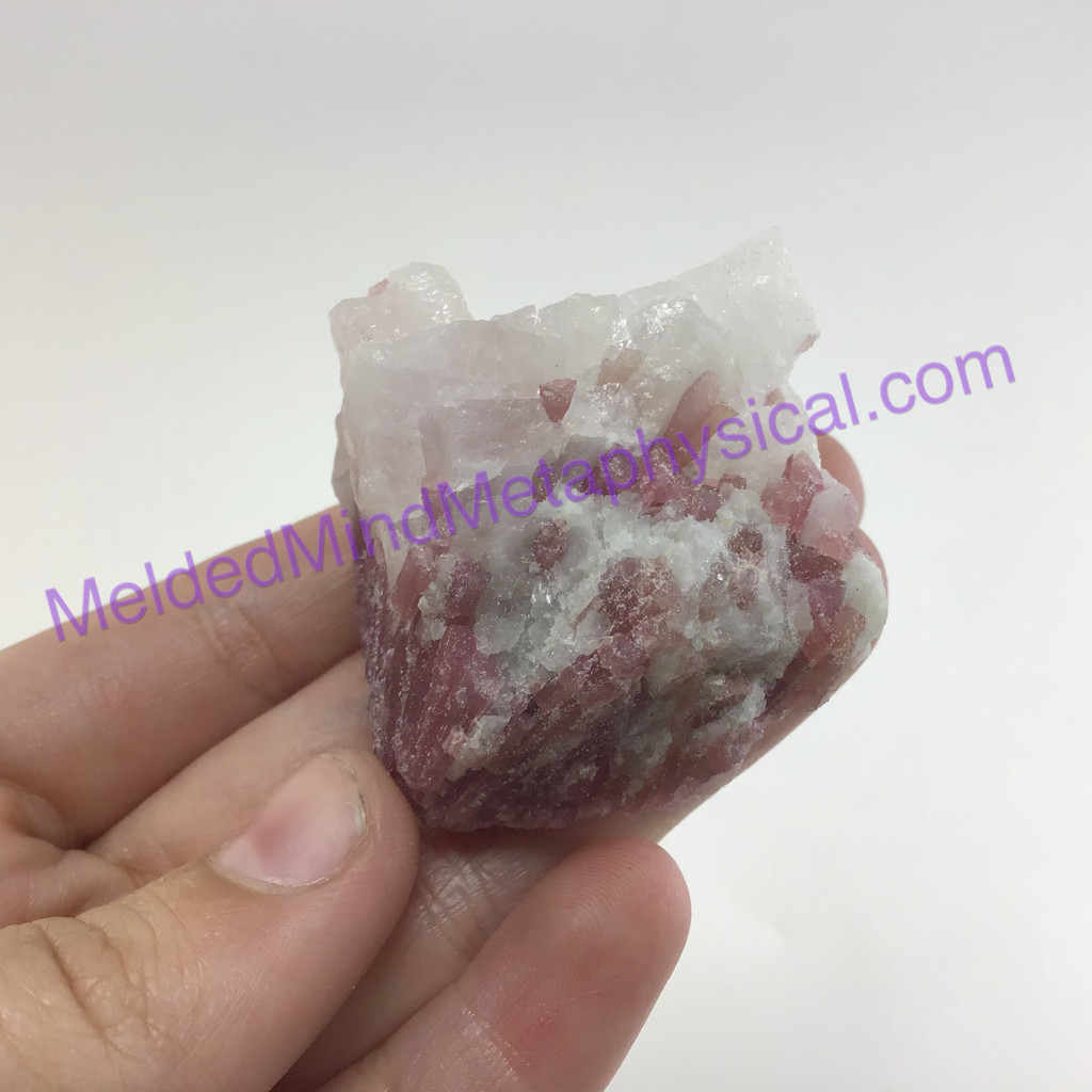 MeldedMind218 Pink Tourmaline in Matrix Specimen 46mm Mineral Crystal Metaphysic