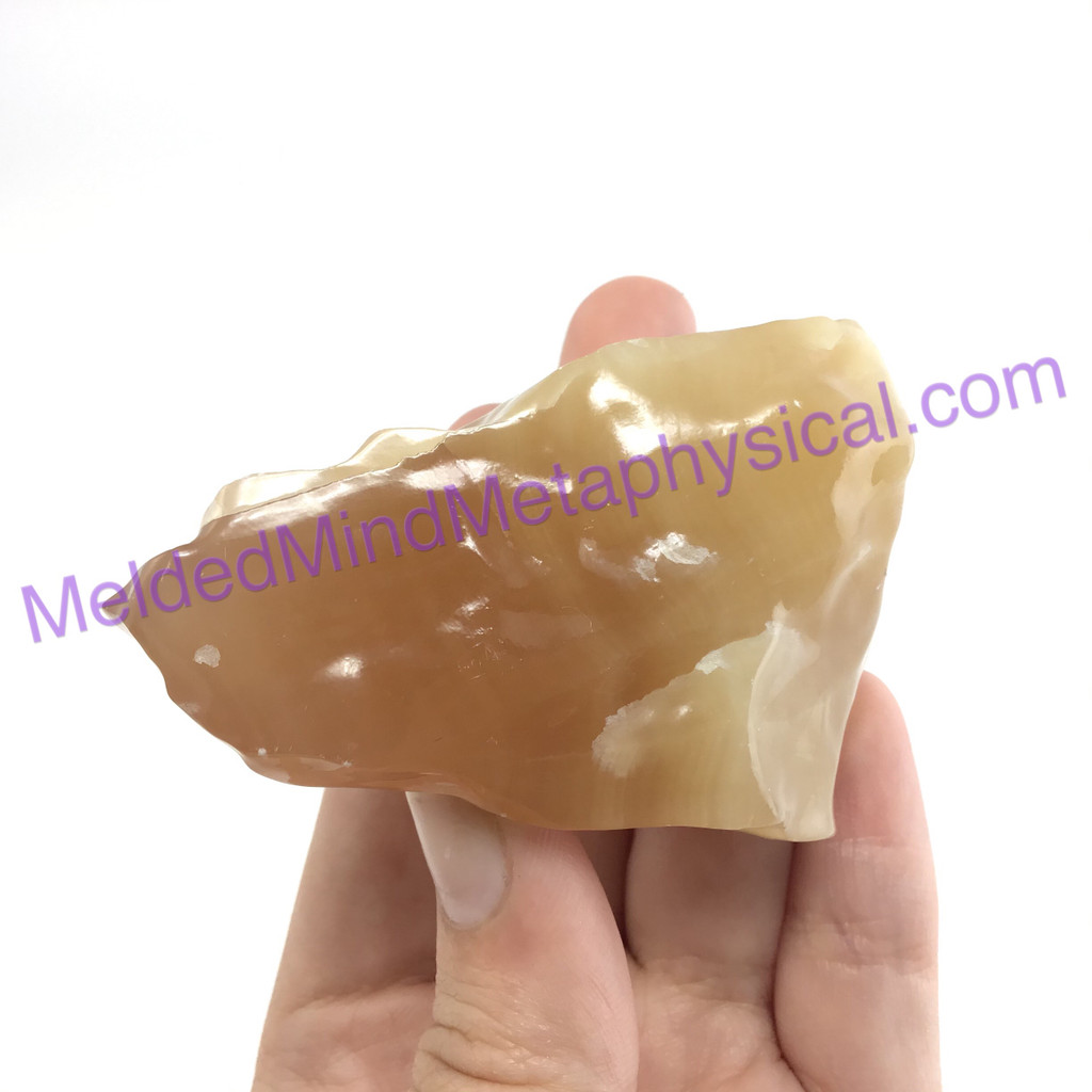 MeldedMind Honey Calcite Specimen 3.11in Pakistan Natural Honey Crystal 002