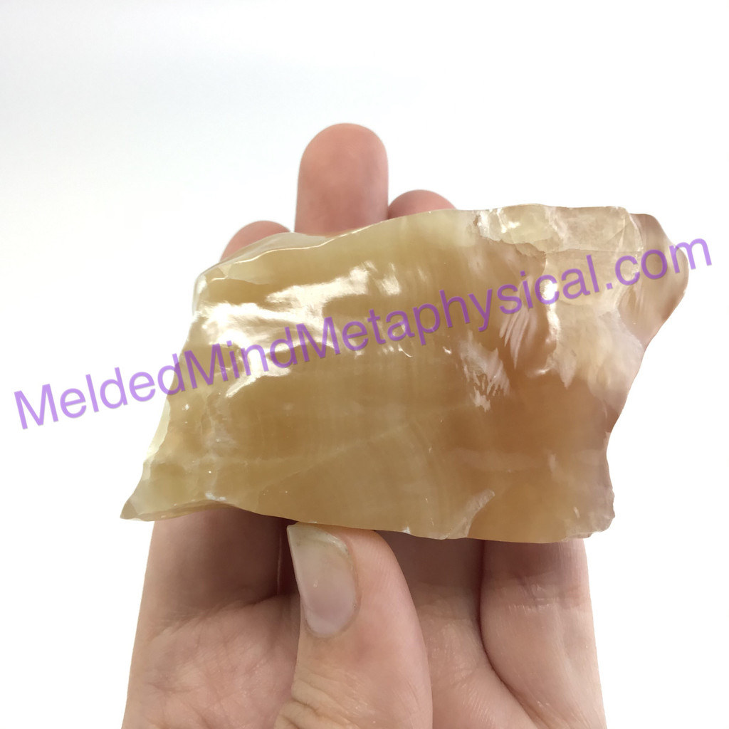 MeldedMind Honey Calcite Specimen 3.11in Pakistan Natural Honey Crystal 002