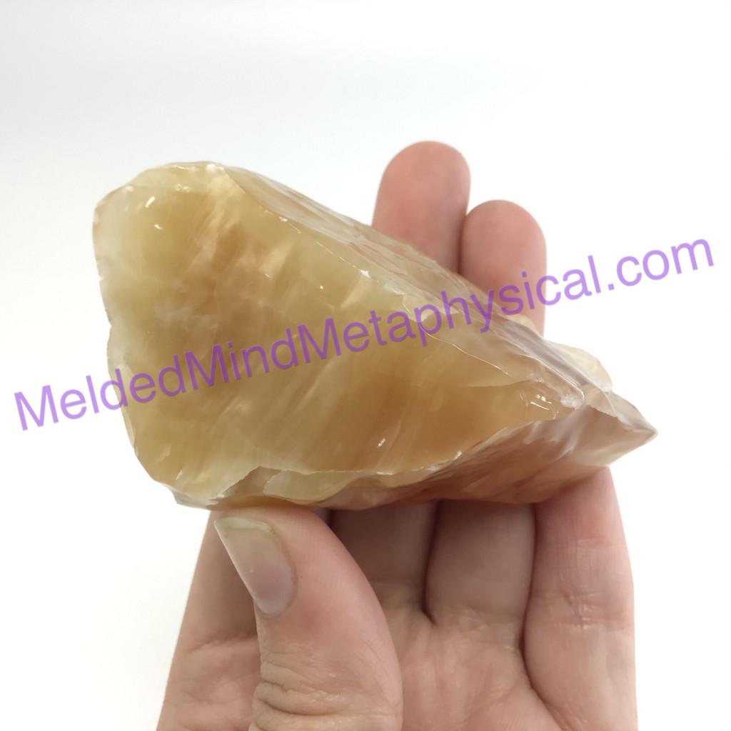 MeldedMind Honey Calcite Specimen 3.11in Pakistan Natural Honey Crystal 002