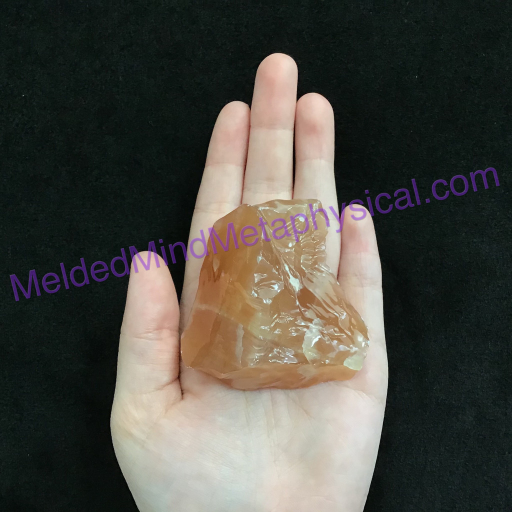 MeldedMind Honey Calcite Specimen 2.30in Pakistan Natural Honey Crystal 003