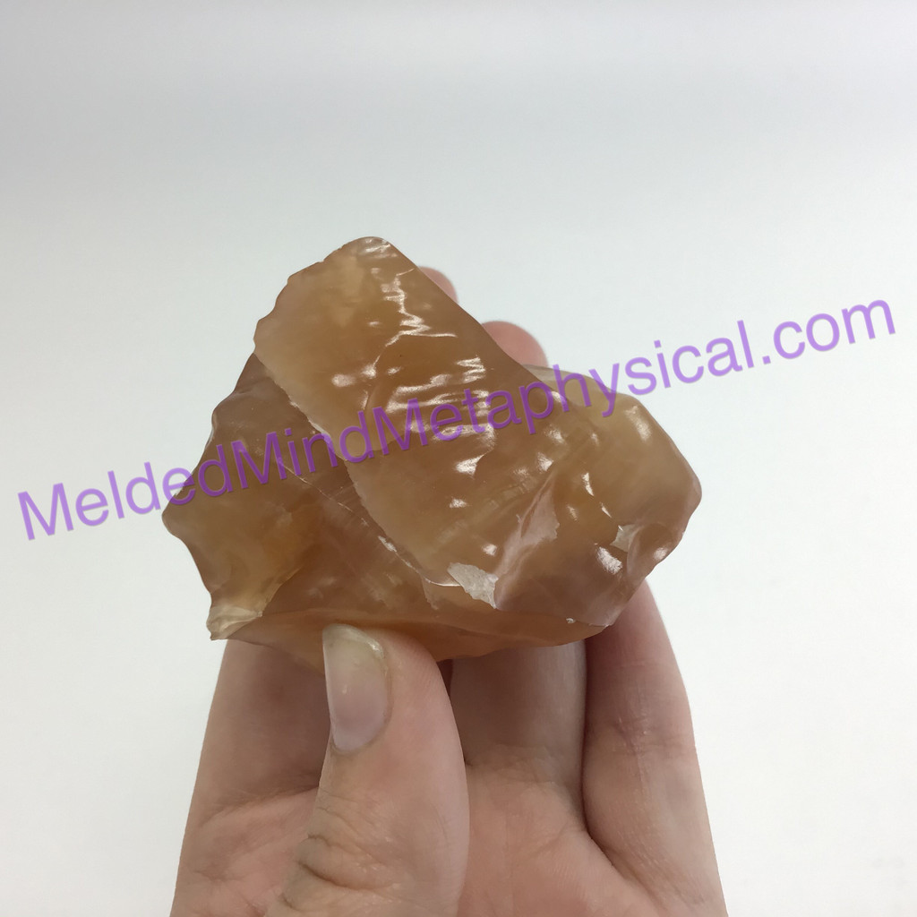 MeldedMind Honey Calcite Specimen 2.04in Pakistan Natural Honey Crystal 004