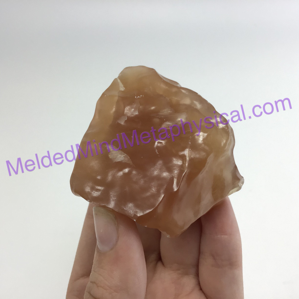 MeldedMind Honey Calcite Specimen 2.04in Pakistan Natural Honey Crystal 004