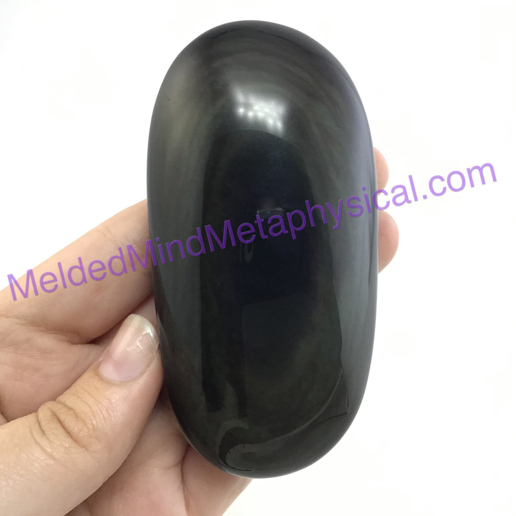 MeldedMind Rainbow Obsidian Palm Stone 3.50in 89mm Smooth Worry Metaphysical 088