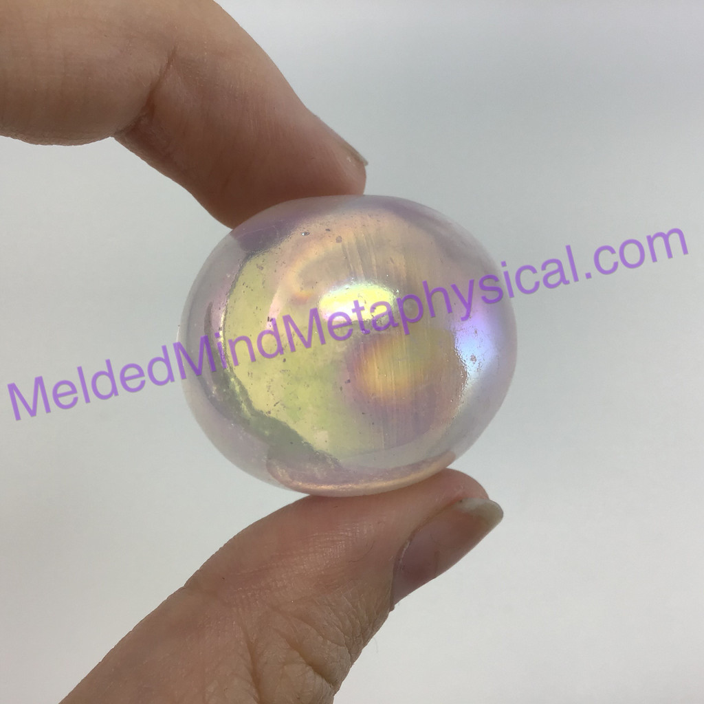 MeldedMind252 Aura Quartz Mushroom Aura Rose Crystal 40mm Fairy Garden