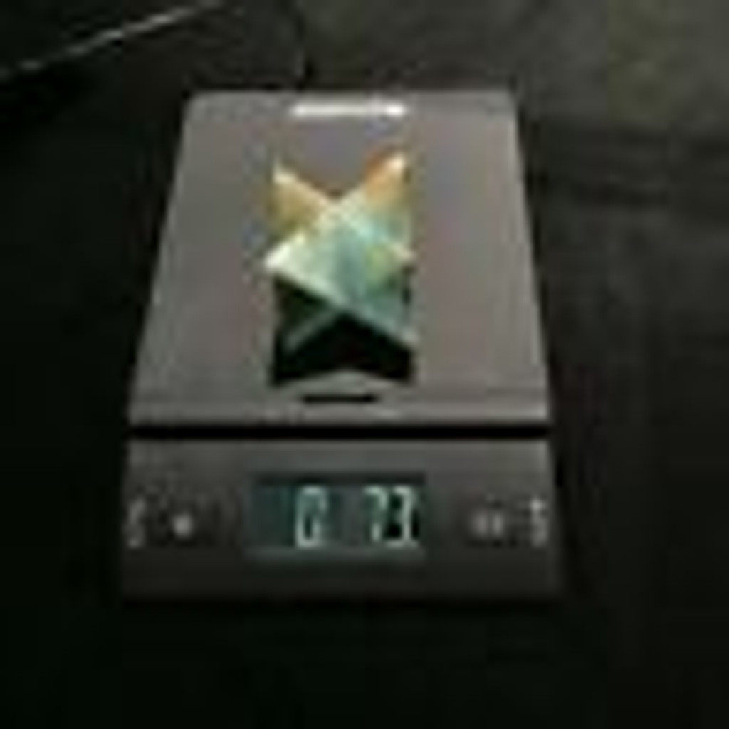 MeldedMind Amazonite Merkaba Divine Carving 50mm 2in Geometric Solid 031