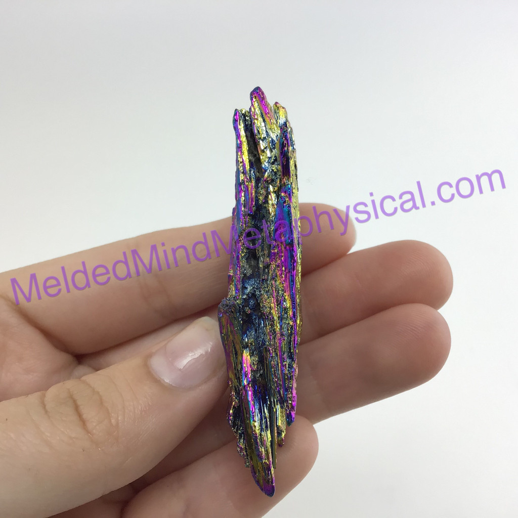 MeldedMind312 Titanium Coated Kyanite Blade 54mm Rainbow Specimen