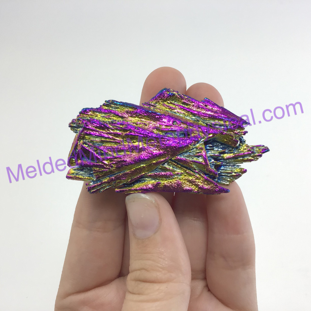 MeldedMind312 Titanium Coated Kyanite Blade 54mm Rainbow Specimen