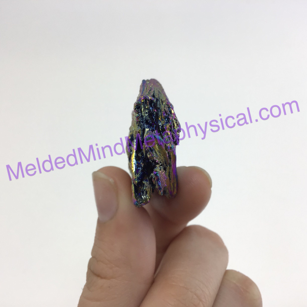 MeldedMind312 Titanium Coated Kyanite Blade 54mm Rainbow Specimen