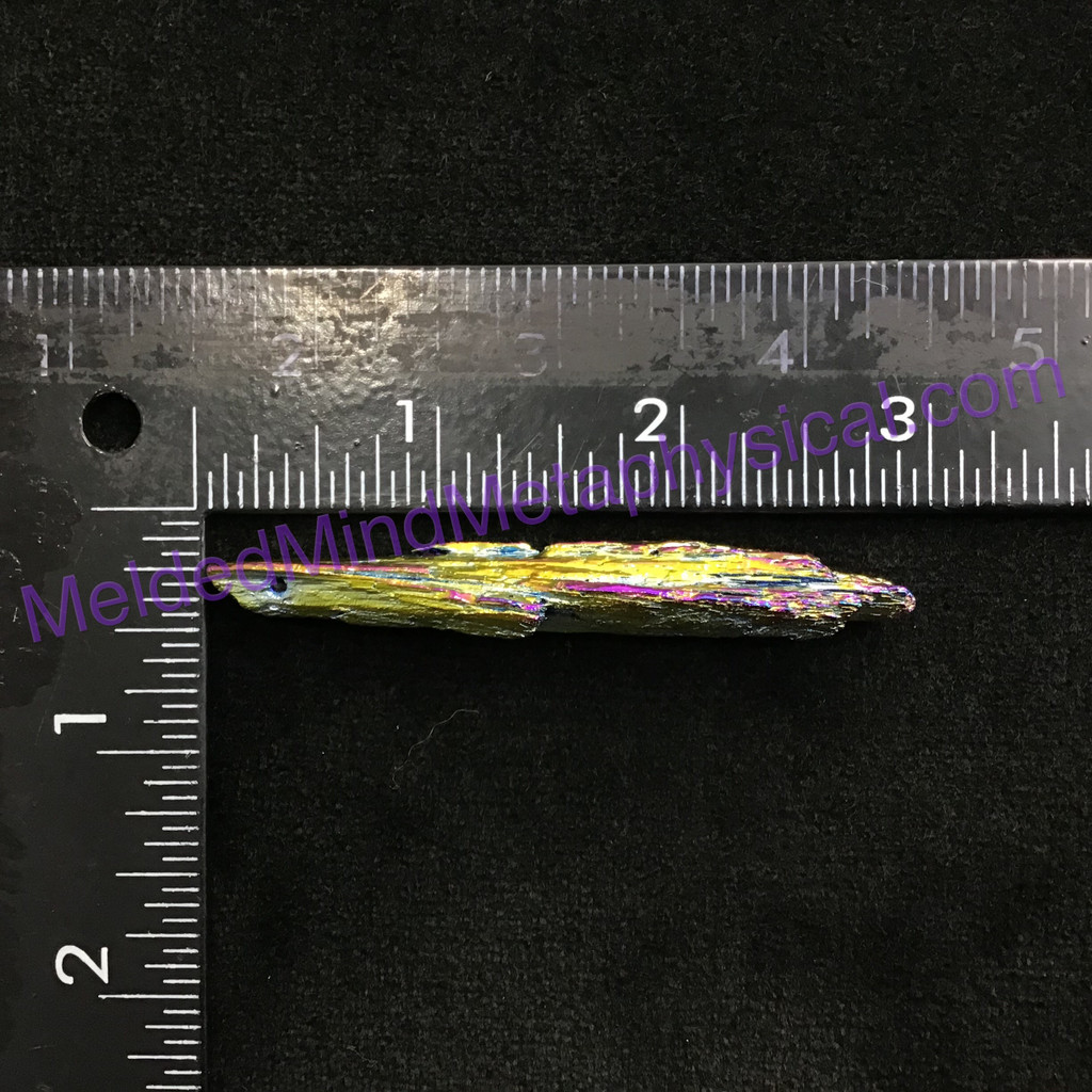 MeldedMind316 Titanium Coated Kyanite Blade Pendant 72mm Pre Drilled