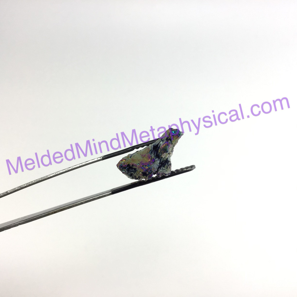 MeldedMind318 Rainbow Titanium Coated Kyanite Blade Pendant 66mm Pre Drilled